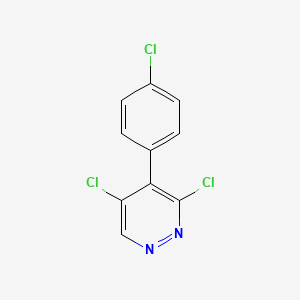 molecular formula C10H5Cl3N2 B8348861 3,5-Dichloro-4-(4-chlorophenyl)pyridazine 
