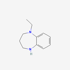 molecular formula C11H16N2 B8348879 1-Ethyl-2,3,4,5-tetrahydro-1H-1,5-benzodiazepine 