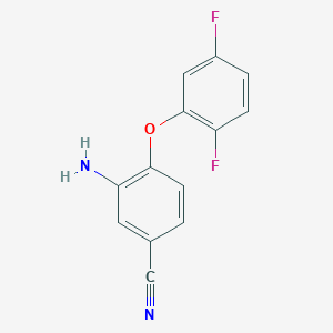 molecular formula C13H8F2N2O B8348885 3-Amino-4-(2,5-difluorophenoxy)benzonitrile 