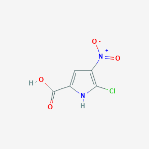 molecular formula C5H3ClN2O4 B8348900 5-Chloro-4-nitropyrrole-2-carboxylic acid 