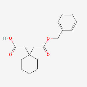 molecular formula C17H22O4 B8348924 (1-Benzyloxycarbonylmethyl-cyclohexyl)-acetic acid 