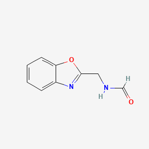 molecular formula C9H8N2O2 B8348943 2-(N-Formylaminomethyl)benzoxazole 