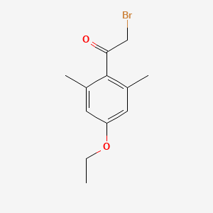 molecular formula C12H15BrO2 B8348948 2-Bromo-1-(4-ethoxy-2,6-dimethylphenyl)ethanone 