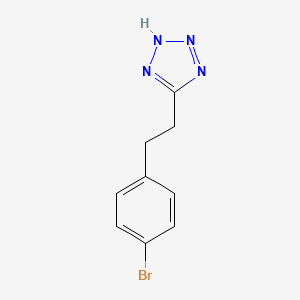 molecular formula C9H9BrN4 B8348958 5-(4-bromophenethyl)-1H-tetrazole 