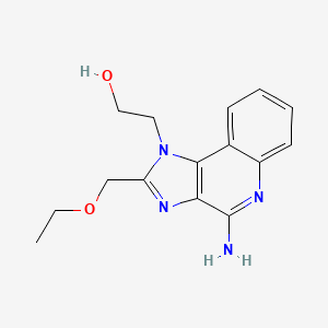 molecular formula C15H18N4O2 B8349002 4-amino-2-ethoxymethyl-1H-imidazo[4,5-c]quinoline-1-ethanol 