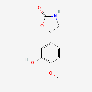 5-(3-Hydroxy-4-methoxyphenyl)-2-oxazolidinone