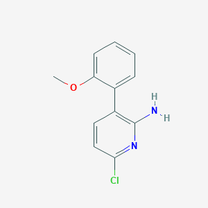 6-Chloro-3-(2-methoxyphenyl)pyridin-2-amine