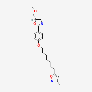 Isoxazole, 5-(7-(4-(4,5-dihydro-5-(methoxymethyl)-2-oxazolyl)phenoxy)heptyl)-3-methyl-