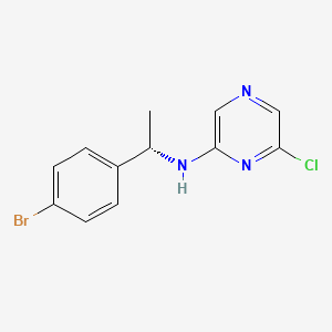 N-[(1S)-1-(4-bromophenyl)ethyl]-6-chloropyrazin-2-amine