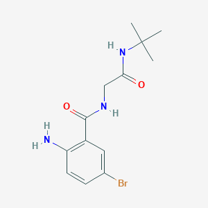 molecular formula C13H18BrN3O2 B8349188 2-amino-5-bromo-N-(tert-butylcarbamoylmethyl)benzamide 