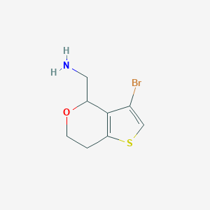 (3-bromo-6,7-dihydro-4H-thieno[3,2-c]pyran-4-yl)methanamine