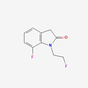 7-Fluoro-1-(2-fluoro-ethyl)-1,3-dihydro-indol-2-one