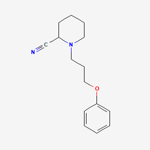 molecular formula C15H20N2O B8349231 2-Cyano-1-(3-phenoxypropyl)piperidine 