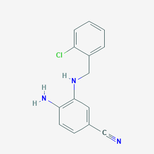 4-amino-3-[N-(2-chlorobenzyl)amino]benznitrile