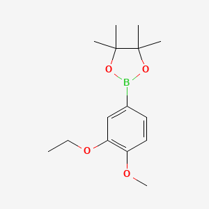 2-(3-Ethoxy-4-methoxyphenyl)-4,4,5,5-tetramethyl-1,3,2-dioxaborolane