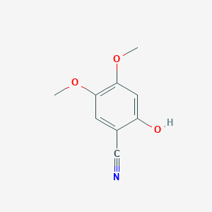 molecular formula C9H9NO3 B8349329 4,5-Dimethoxy-2-hydroxybenzonitrile 
