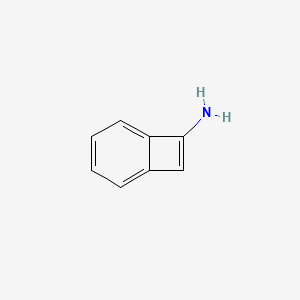 molecular formula C8H7N B8349361 Bicyclo[4.2.0]octa-1,3,5,7-tetraen-7-amine 