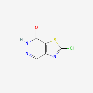 molecular formula C5H2ClN3OS B8349390 2-chloro-6H-thiazolo[4,5-d]pyridazin-7-one 