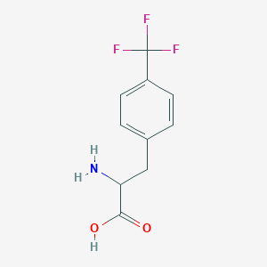 molecular formula C10H10F3NO2 B083494 4-(三氟甲基)-dl-苯丙氨酸 CAS No. 14091-16-8