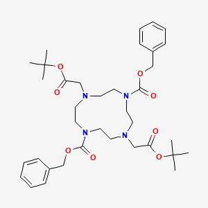 4,10-Bis[(tert-butoxycarbonyl)methyl]-1,4,7,10-tetraazacyclododecane-1,7-dicarboxylic acid dibenzyl ester