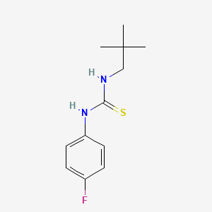 molecular formula C12H17FN2S B8349418 1-(4-Fluoro-phenyl)-3-(2,2-dimethylpropyl)-thiourea 