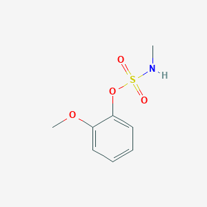 molecular formula C8H11NO4S B8349430 Methylsulfamic acid 2-methoxyphenyl ester 