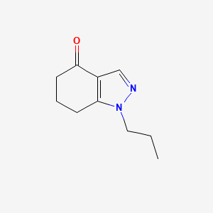 molecular formula C10H14N2O B8349443 1-Propyl-1,5,6,7-tetrahydro-4H-indazol-4-one 