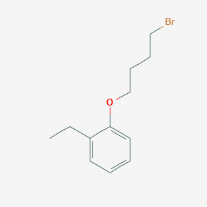 molecular formula C12H17BrO B8349448 1-(4-Bromobutoxy)-2-ethylbenzene 