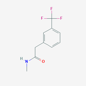 molecular formula C10H10F3NO B8349471 N-methyl-2-(3-trifluoromethylphenyl)acetamide 