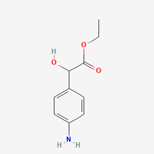 molecular formula C10H13NO3 B8349476 Ethyl 2-(4-aminophenyl)-2-hydroxyacetate 