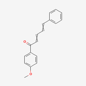 molecular formula C18H16O2 B8349502 1-(4-Methoxy-phenyl)-5-phenyl-penta-2,4-diene-1-one 