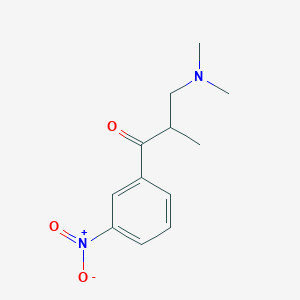 molecular formula C12H16N2O3 B8349524 3-(Dimethylamino)-2-methyl-1-(3-nitro-phenyl)-propan-1-one 