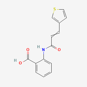 2-[3-(3-Thienyl)acrylamido]benzoic acid