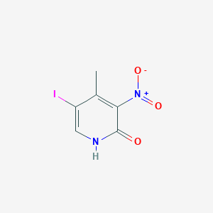 molecular formula C6H5IN2O3 B8349562 5-Iodo-4-methyl-3-nitro-2-pyridone 