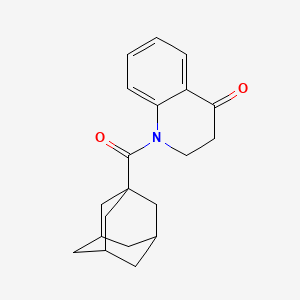 molecular formula C20H23NO2 B8349588 1-(Adamantane-1-carbonyl)-2,3-dihydro-1H-quinolin-4-one 
