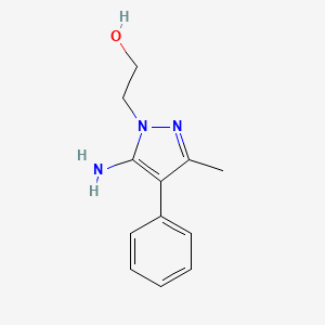 5-Amino-1-(2-hydroxyethyl)-3-methyl-4-phenylpyrazole
