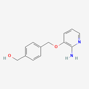 molecular formula C13H14N2O2 B8349669 2-Amino-3-(4-hydroxymethylbenzyloxy)pyridine 