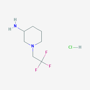 1-(2,2,2-Trifluoroethyl)piperidin-3-amine hydrochloride