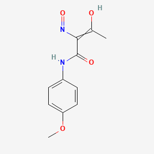 molecular formula C11H12N2O4 B8349713 2-(hydroxyimino)--N-(4-methoxyphenyl)-3-oxobutanamide 