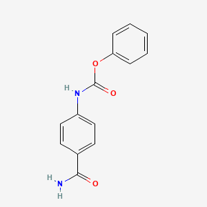 molecular formula C14H12N2O3 B8349784 Phenyl 4-carbamoylphenylcarbamate 