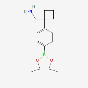 (1-(4-(4,4,5,5-Tetramethyl-1,3,2-dioxaborolan-2-yl)phenyl)cyclobutyl)methanamine