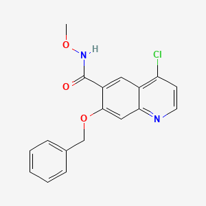 N6-Methoxy-7-benzyloxy-4-chloro-6-quinolinecarboxamide