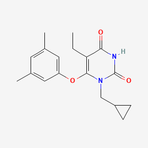 1-(Cyclopropyl)methyl-5-ethyl-6-(3,5-dimethylphenoxy)-2,4-pyrimidinedione