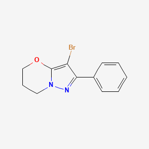3-bromo-2-phenyl-6,7-dihydro-5H-pyrazolo[5,1-b][1,3]oxazine