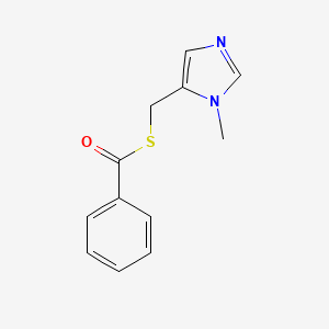 1-Methyl-5-(benzoylthiomethyl)imidazole