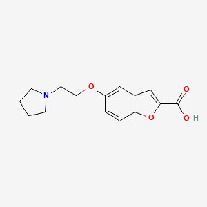 5-(2-Pyrrolidin-1-ylethoxy)benzofuran-2-carboxylic acid