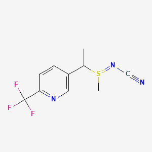 (1-{6-[Trifluoromethyl]pyridin-3-yl}ethyl)(methyl)lambda4-sulfanylidenecyanamide
