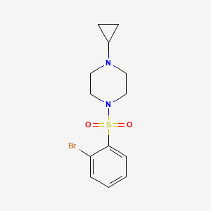 1-((2-Bromophenyl)sulfonyl)-4-cyclopropylpiperazine