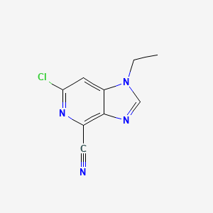 6-chloro-1-ethyl-1H-imidazo[4,5-c]pyridine-4-carbonitrile