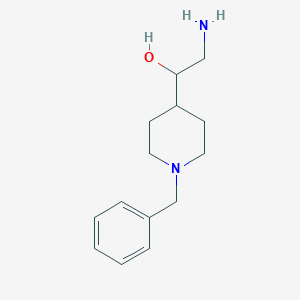 molecular formula C14H22N2O B8350027 2-Amino-1-(1-benzylpiperidin-4-yl)ethanol 